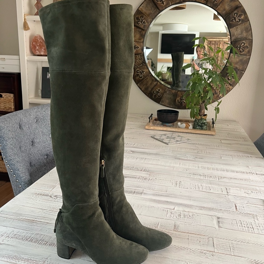 KATE SPADE Olive Green Over-the-Knee Boots